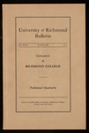 University of Richmond Bulletin