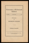 University of Richmond Bulletin 1931-1932