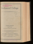 Richmond College Catalogue 1936-1937