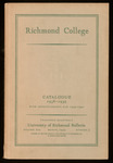 Richmond College Catalogue 1938-1939