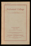 Richmond College Catalogue 1939-1940