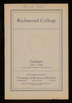 Richmond College Catalogue 1941-1942