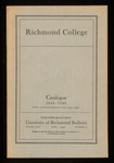 Richmond College Catalogue 1943-1944