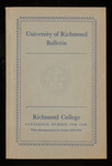 University of Richmond Bulletin