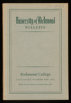 University of Richmond Bulletin