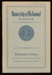 University of Richmond Bulletin