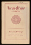 University of Richmond Bulletin