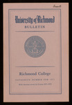 University of Richmond Bulletin