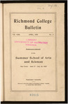 Richmond College Bulletin - Announcement of the Summer School of Arts and Sciences