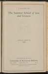 Catalog of the Summer School of Arts and Sciences