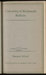 University of Richmond Bulletin Summer School