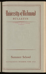 University of Richmond Bulletin Summer School