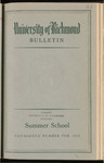 University of Richmond Bulletin Summer School
