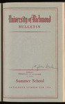 University of Richmond Bulletin Summer School