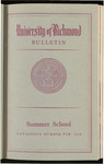 University of Richmond Bulletin Summer Session