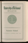 University of Richmond Bulletin Summer School