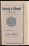 University of Richmond Bulletin Summer School