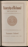 University of Richmond Bulletin Summer School