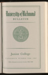 University of Richmond Bulletin Junior College
