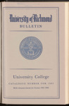 University of Richmond Bulletin University College