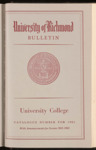 University of Richmond Bulletin University College