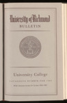 University of Richmond Bulletin University College