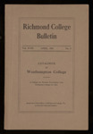 Richmond College Bulletin Catalogue of Westhampton College