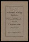 Richmond College Bulletin Catalogue of Westhampton College