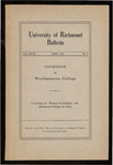 University of Richmond Bulletin Catalogue of Westhampton College