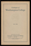 Catalogue of Westhampton College 1933-1934