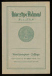 University of Richmond Bulletin Westhampton College