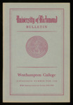 University of Richmond Bulletin Westhampton College