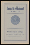 University of Richmond Bulletin Westhampton College