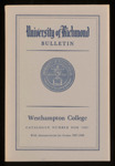University of Westhampton Bulletin Westhampton College